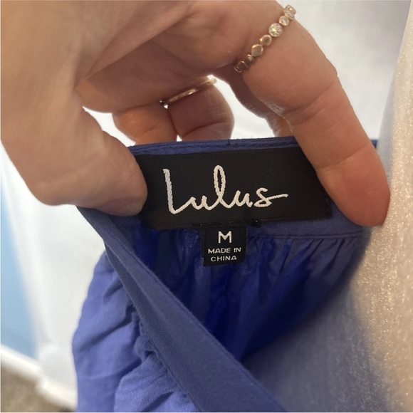 Lulus Magical Movement Periwinkle Blue Wrap Maxi Dress Size Medium - Picture 7 of 7
